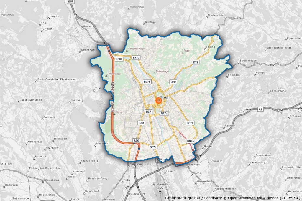 Graz Stadtplan Mit Adressen Suche Stadt Graz At